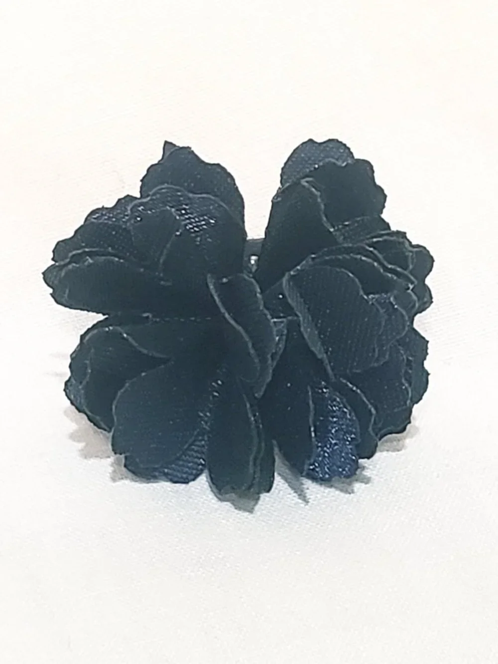 Blue Fabric Carnation Flower 1